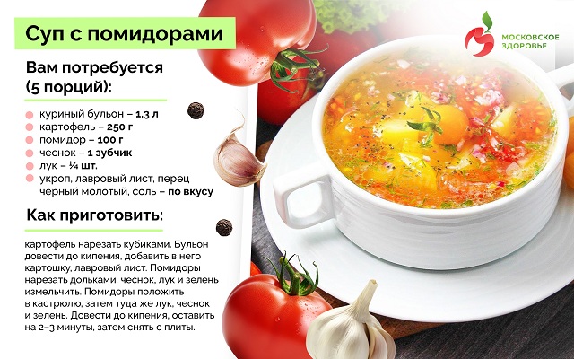 Суп с помидорами